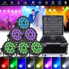 Faretto 18 LED 270W RGBW LED par can luce palco DMX DJ discoteca spettacolo effetto luce