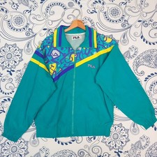WONDERFUL VINTAGE ZIPPER FILA GABBER TECHNO STYLE MADE IN ITALY 90'S CRAZY WRITE