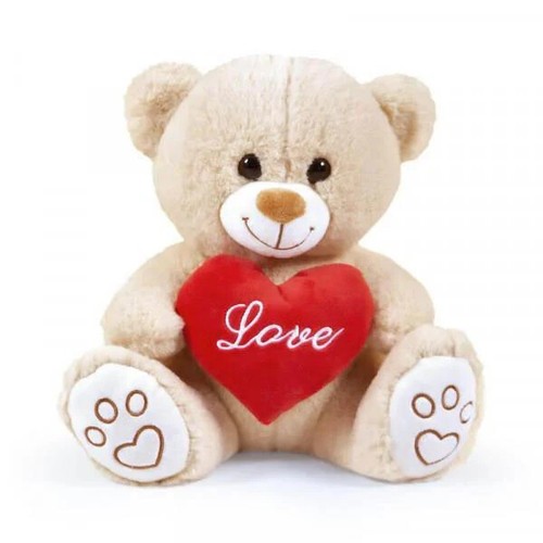 Peluche orso beige seduto 40cm - beige,