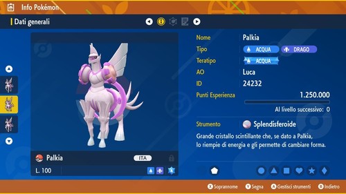 Palkia origin 6iv - palkia,