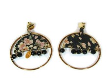  Orecchini Enso Seta Medio Ambra