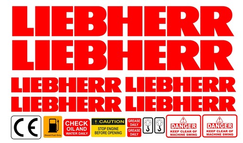 Decalcomanie adesive liebherr - adesive,