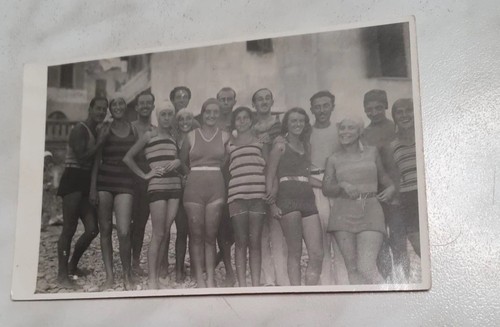 Antica foto bagnanti anni - bagnanti,