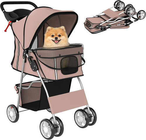 Passeggino per cani pieghevole - passeggino,