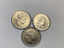 3 Coins Italy 50 Lire Coins