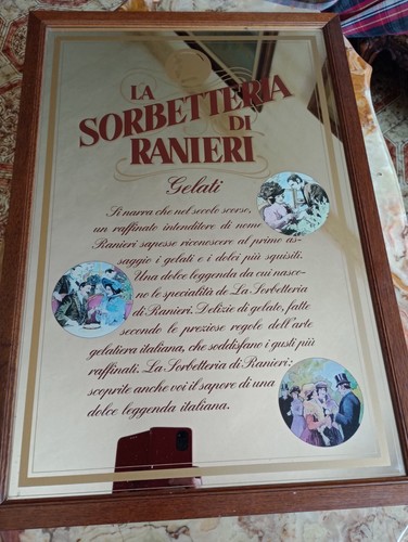 Specchio pubblicitario vintage