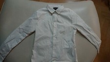 ARMANI JUNIOR CAMICIA ELEGANTE BIANCA CON LOGO, TG 10 ANNI