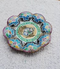 Piatto Dipinto In Rame