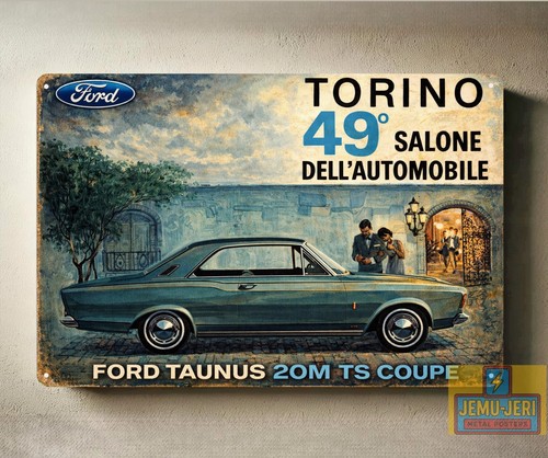 Poster metallo auto ford - poster,