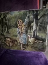 olio su tela 800 firmato e
