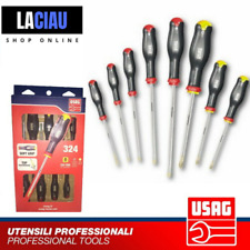 USAG 324 SH 8 SERIE SET KIT 8 GIRAVITI PROFESSIONALI CACCIAVITI A CROCE E TAGLIO