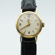 Zenith Orologio Donna Carica Manuale Vintage 20MM 18K 750 Oro Raro da Polso Z033