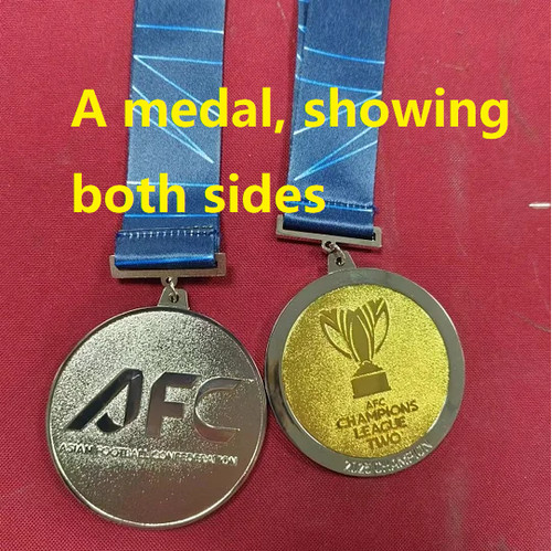 Medaglia due campioni - campioni, afc