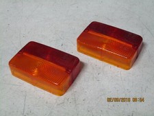 COPPIA PLASTICHE FANALI POSTERIORI AUTOCARRO - RIMORCHIO - TRATTORE - 115 X 75MM