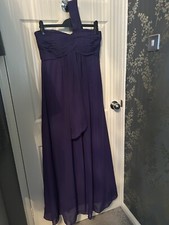 Abito viola senza spalline