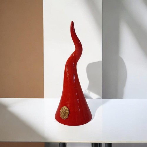 Corno portafortuna ceramica - portafortuna,