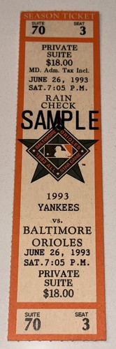 Orioles yankees mlb - 26/06/93,