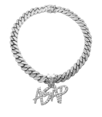 Asap rocky ciondolo - asap, argento