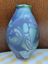 Stephen Roy Vaso Ceramica Raku Amerindiano