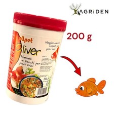 MANGIME COMPLETO PER PESCI ROSSI IN FIOCCHI 200 GR - OLIVER