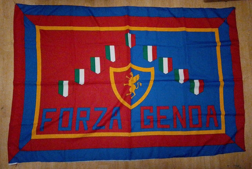 Bandiera genoa 1893 football - bandiera,