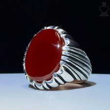Elegante anello aqeeq yemenita - anello,