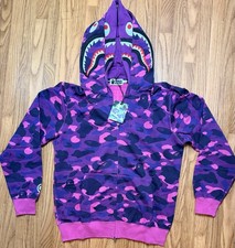 FELPA CON CAPPUCCIO BAPE SHARK