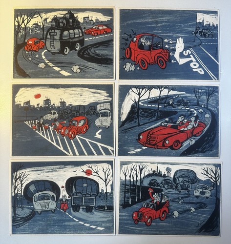 Lotto cartoline vintage 1955 - lotto,