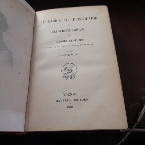 Leopardi appendice - g.leopardi,