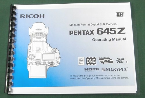 Pentax 645z manuale operativo - pentax,