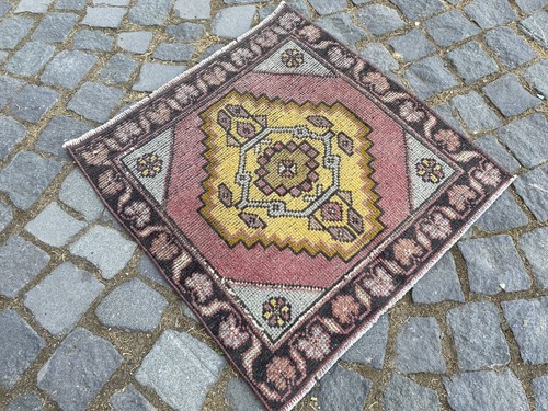 Tappeto vintage oushak lana - tappeto,