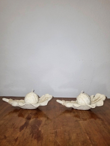 Candela piuma ceramica - su,
