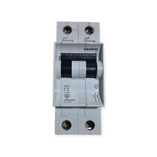 siemens 5sx2 c3 interruttore magnetotermico 2 poli monofase 3a raro Gancio Rott