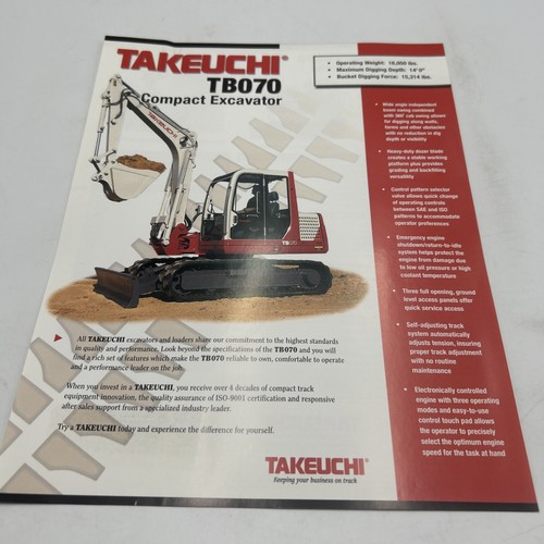Brochure escavatore compatto