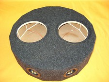 Alloggiamento ruota di scorta, per subwoofer 2x20 cm, chiuso, incl. rivestimento in tessuto