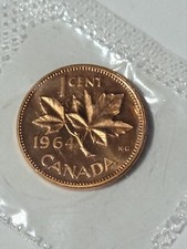 1964 CANADIAN ONE CENT PENNY