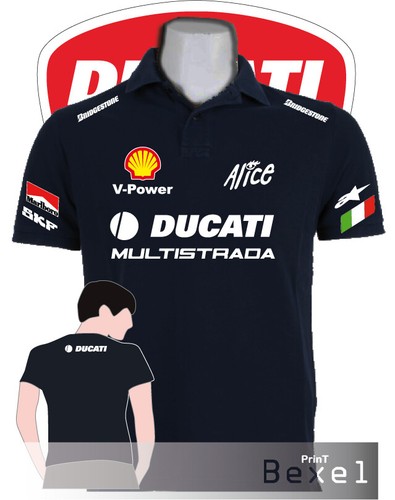Polo printed ducati - polo,