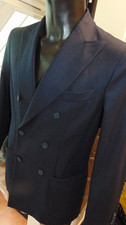SANTANIELLO  GIACCA FLANELLA DOPPIOPETTO 46 650,00 SLIM COLL. IL VIAGGIATORE ì
