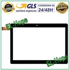 TOUCH SCREEN VETRO TABLET MAJESTIC TAB 714 4G DIGITIZER 10.1" ORIGINALE NERO