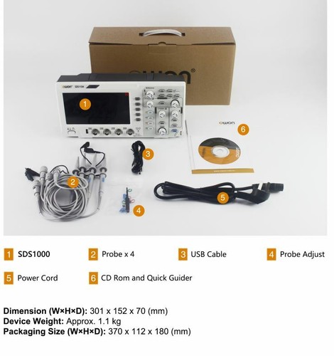 Owon sds1104 oscilloscopio - owon,