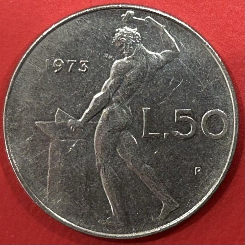 Moneta lire - 50, (
