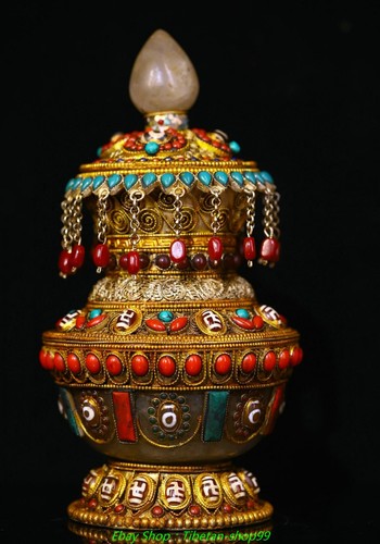 Statua vaso bottiglia - , oro