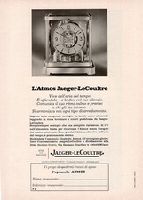 Jaeger-leCoultre OROLOGIO ATMOS  1 pagina 1974 originale