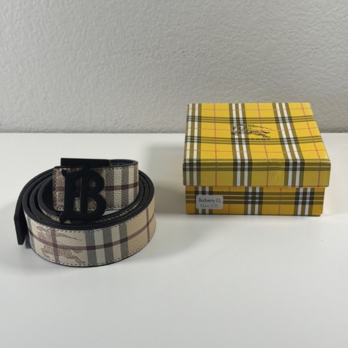 Cintura uomo burberry check - cintura, 01