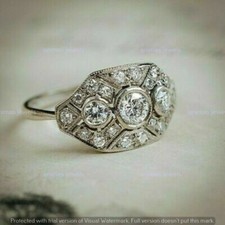 Fede nuziale vintage art deco