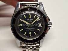 Sicura Breitling 400 Vacuum orologio vintage sub diver uomo carica manuale 38 mm