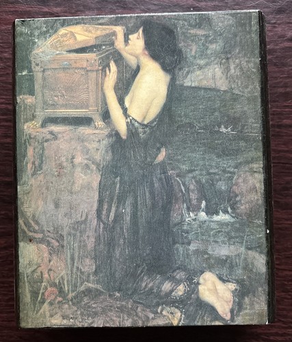 Scatola legno raffigurante - scatola,