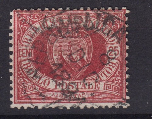 San marino 1877 stemma 25 - san,