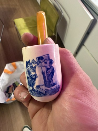 Pipa fumo ceramica bianca - fumo,