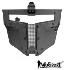 MASCHERA PER ELMETTO WOSPORT IRON WARRIOR FULL FACE BLACK (WO-MA104B)